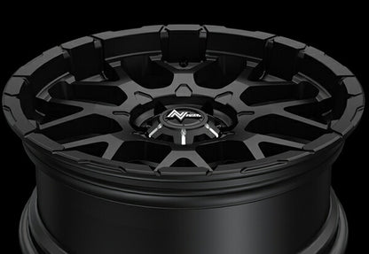 MID(マルカサービス) NITRO POWER/M28 BULLET 【20×8.5J 6-139 INSET20 セミグロスブラック】