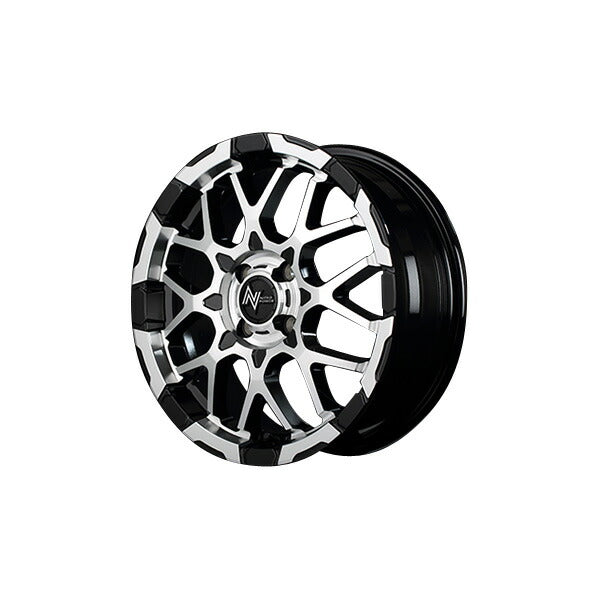 MID(マルカサービス) NITRO POWER/M28 BULLET-KC 【15×5J 4-100 INSET48 ブラック/ミラー】 スズキ スペーシア/スペーシアカスタム MK系 2013/02〜