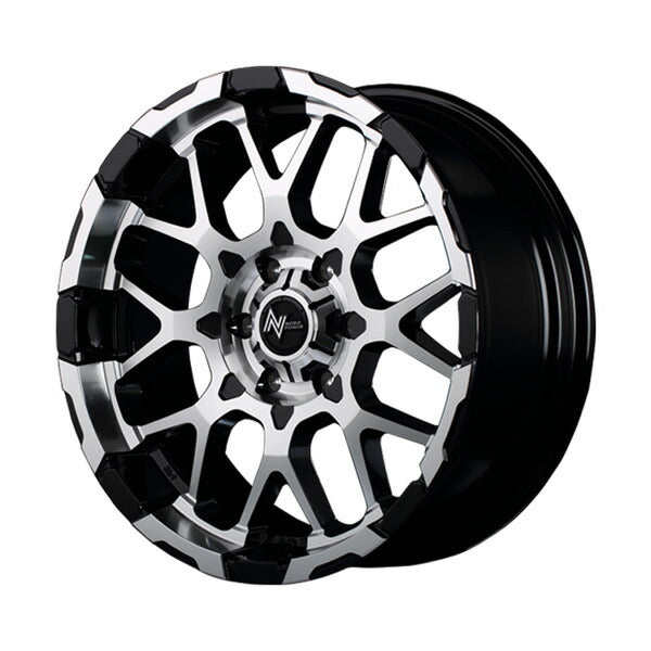 MID(マルカサービス) NITRO POWER/M28 BULLET 【17×8J 6-139 INSET20 ブラック/ミラー】 トヨタ ランドクルーザープラド 150系 2009/09〜