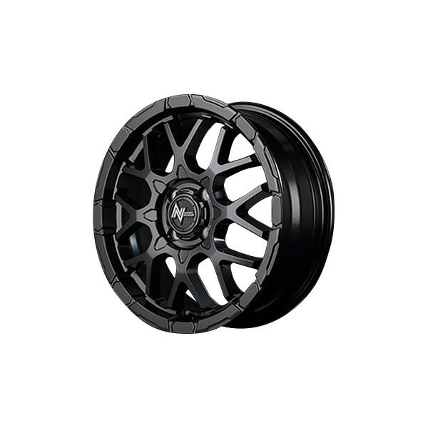 MID(マルカサービス) NITRO POWER/M28 BULLET-KC 【15×5J 4-100 INSET48 セミグロスブラック】 スズキ ワゴンR/ワゴンRスティングレー MH系 2012/09〜