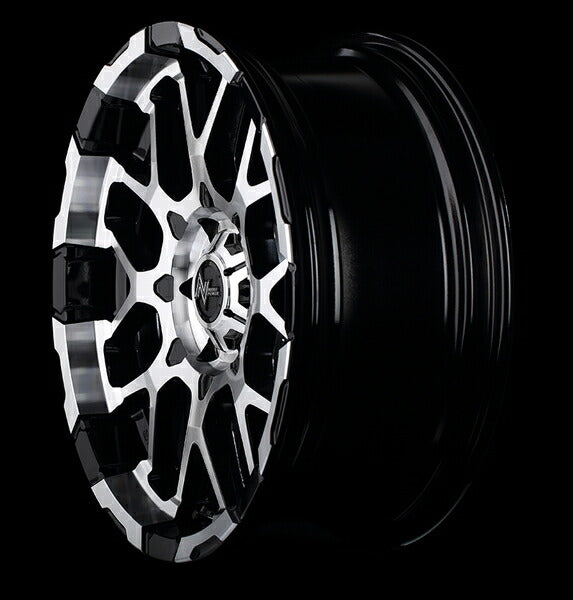 MID(マルカサービス) NITRO POWER/M28 BULLET-S 【16×7J 5-114 INSET40 ブラック/ミラー】 トヨタ ハリアー 60系