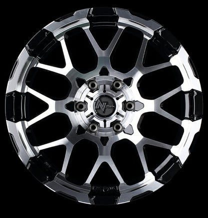 MID(マルカサービス) NITRO POWER/M28 BULLET-KC 【15×5J 4-100 INSET48 ブラック/ミラー】 ホンダ N-BOX JF系 2011/12〜