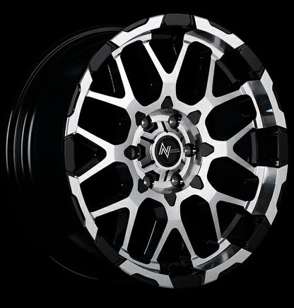 MID(マルカサービス) NITRO POWER/M28 BULLET-KC 【15×5J 4-100 INSET48 ブラック/ミラー】 ダイハツ ムーヴ/ムーヴカスタム LA150系 2014/12〜