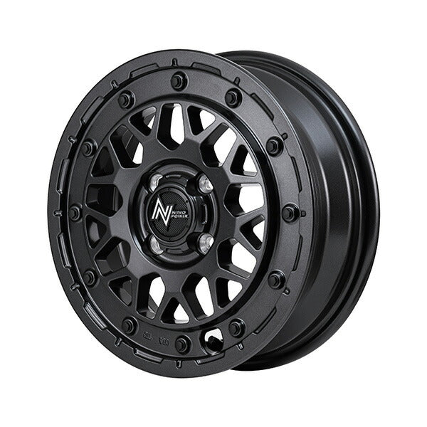 MID(マルカサービス) NITRO POWER/M29 STINGER 【15×5J 4-100 INSET48 バレルブラック】 スズキ アルト/アルトエコ/アルトターボRS 36系 2014/12〜