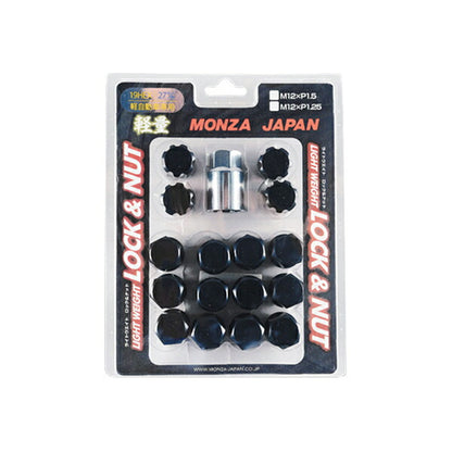 MONZA JAPAN ロック&ナットセット 汎用品 MRN-227RE/MRN-227PA/MRN-227BL/MRN-227GR/MRN-227BR/MRN-227BK/MRN-227GM/MRN-227OR/MRN-127RE/MRN-127PA/M