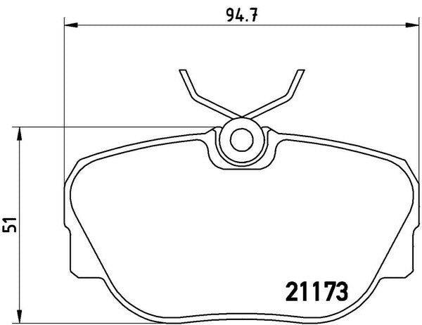 brembo BLACK PAD BMW Z1 1989〜1990/09 フロント左右セット P06 010