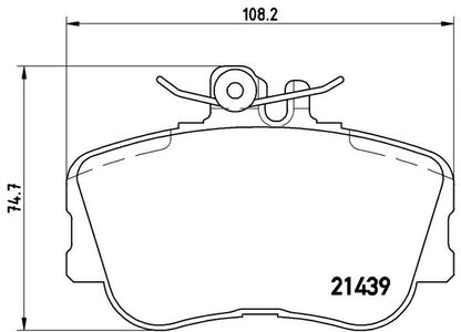 brembo BLACK PAD MERCEDES BENZ Cクラス W202(セダン) 202020/202022/202023 1993〜2000 フロント左右セット P06 017
