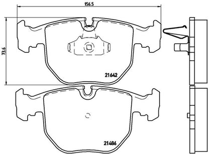 brembo BLACK PAD BMW 5シリーズ E39(ツーリング) DS30 2000/11〜2004/05 フロント左右セット P06 021