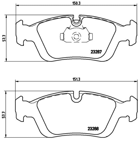 brembo BLACK PAD BMW Z4 E85/E86 BT30 2003/01〜2006/04 フロント左右セット P06 024