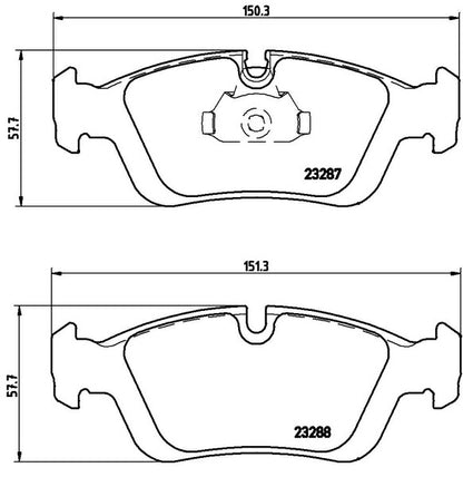 brembo BLACK PAD BMW Z4 E85/E86 BT30 2003/01〜2006/04 フロント左右セット P06 024