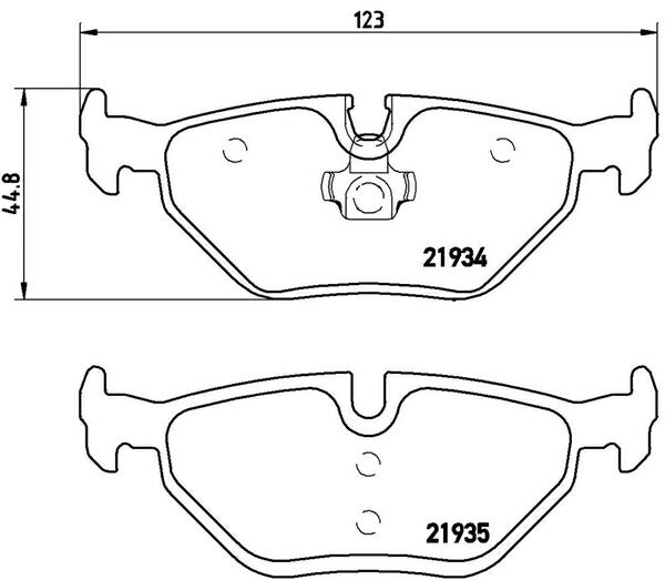 brembo BLACK PAD BMW Z4 E85/E86 BT30 2003/01〜2006/04 リア左右セット P06 025