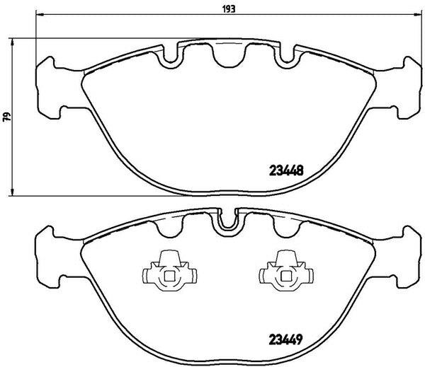 brembo BLACK PAD BMW X5 E53 FA48 2004/05〜2007/05 フロント左右セット P06 028
