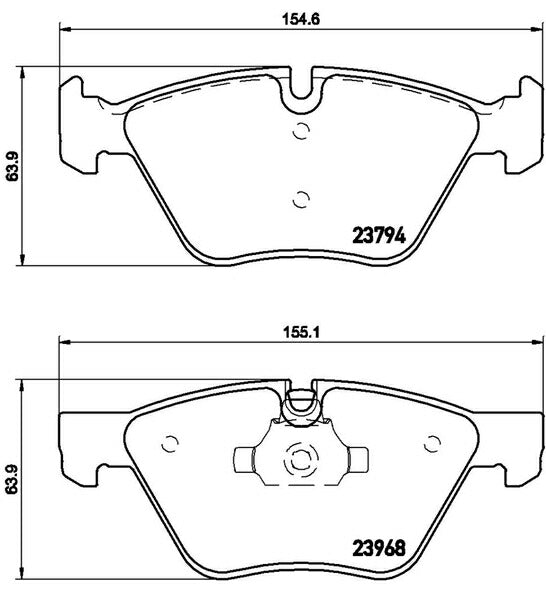 brembo BLACK PAD BMW Z4 E89 LM25 2009/04〜2010/03 フロント左右セット P06 036