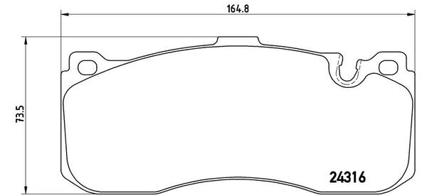 brembo BLACK PAD BMW 1シリーズ E87 UD20 2007/05〜2010/04 フロント左右セット P06 041