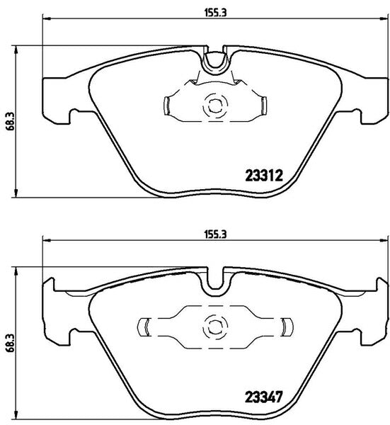 brembo BLACK PAD BMW 3シリーズ E90(セダン) VA40 2008/03〜 フロント左右セット P06 046