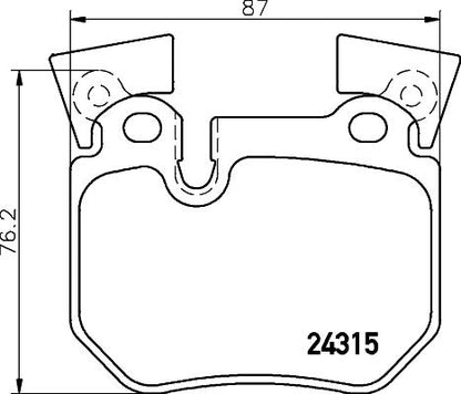 brembo BLACK PAD BMW 1シリーズ E87 UD30 2010/05〜2011/09 リア左右セット P06 059