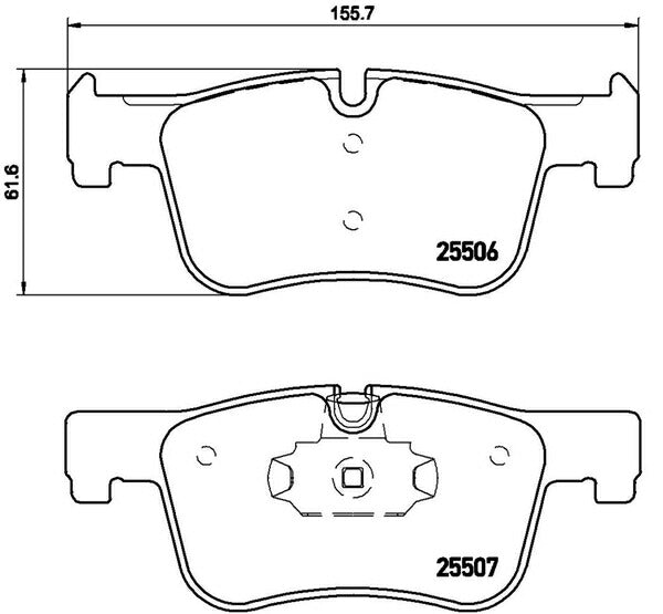 brembo XTRA PAD BMW 1シリーズ F20 1A16 2011/10〜2012/03 フロント左右セット P06 070X