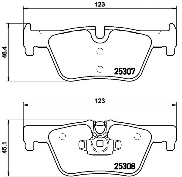 brembo XTRA PAD BMW 3シリーズ F30(セダン) 3D20/8C20 2012/09〜 リア左右セット P06 071X