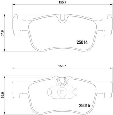 brembo XTRA PAD BMW 1シリーズ F20 1A16 2011/10〜2012/03 フロント左右セット P06 078X