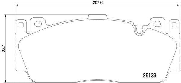 brembo BLACK PAD BMW 5シリーズ F10(セダン) FV44M 2011/07〜 フロント左右セット P06 079