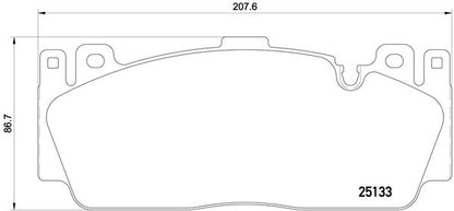 brembo BLACK PAD BMW 5シリーズ F10(セダン) FV44M 2011/07〜 フロント左右セット P06 079