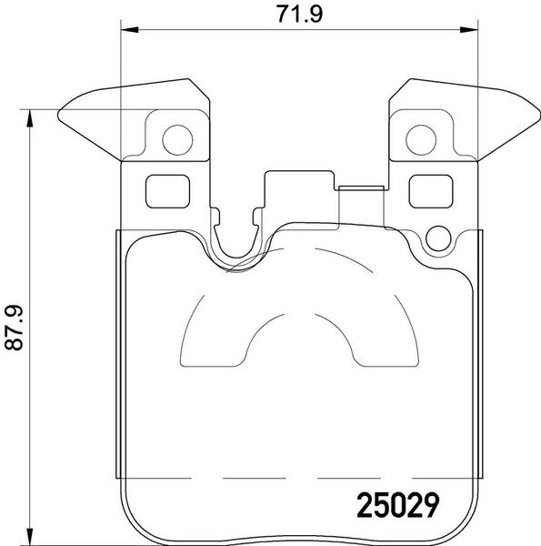 brembo BLACK PAD BMW 1シリーズ F20 1A16 2012/03〜2015/05 リア左右セット P06 087