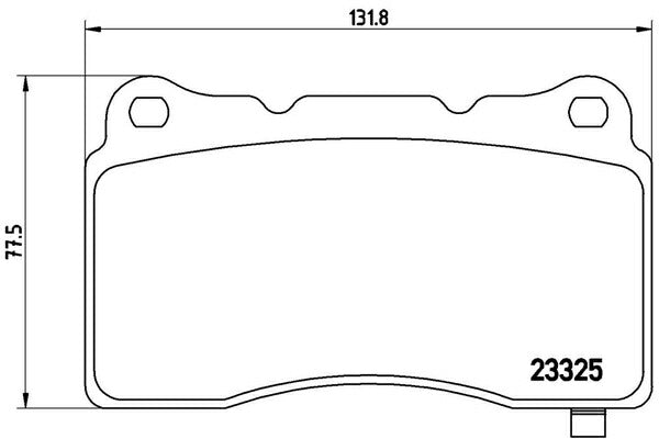brembo BLACK PAD トヨタ 86 ZN6 2017/09〜 フロント左右セット P09 004
