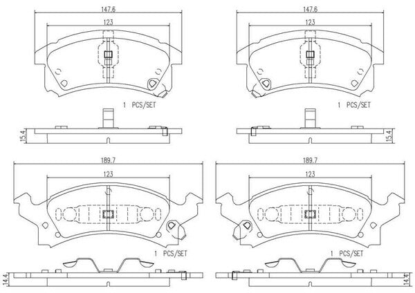 brembo CERAMIC PAD トヨタ キャバリエ TJG00 1996/01〜2005 フロント左右セット P10 038N