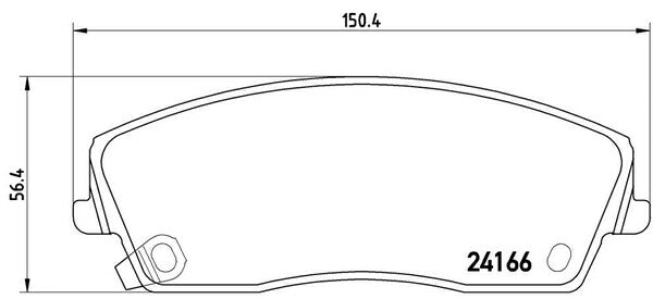 brembo BLACK PAD CHRYSLER 300 LX36 2012/12〜 フロント左右セット P11 019