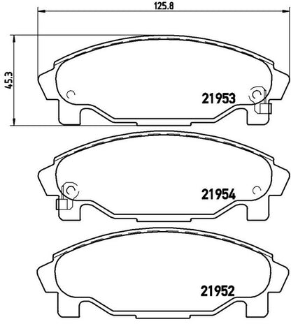 brembo BLACK PAD ダイハツ シャレード G200S/G203S 1997/09〜2000/05 フロント左右セット P16 007