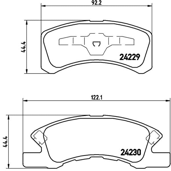 brembo BLACK PAD ダイハツ タント L350S 2003/11〜2007/12 フロント左右セット P16 011