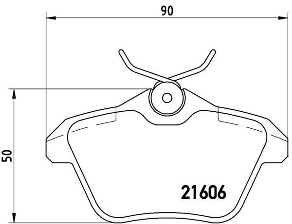 brembo BLACK PAD ALFA ROMEO 164 164K1H/164K1M/164K1C 1994/02〜1999 リア左右セット P23 067