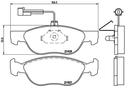 brembo BLACK PAD ALFA ROMEO GTV 916C2A 1995〜1998/01 フロント左右セット P23 071
