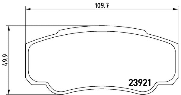 brembo BLACK PAD FIAT デュカト リア左右セット P23 093