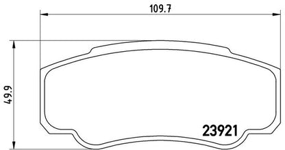 brembo BLACK PAD FIAT デュカト リア左右セット P23 093