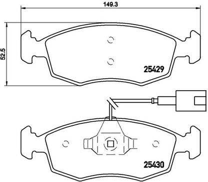 brembo BLACK PAD FIAT 500/500C/500S 31209 2011/03〜2017/08 フロント左右セット P23 138