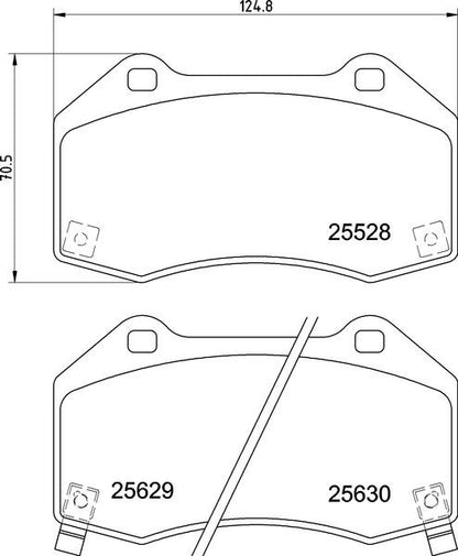 brembo BLACK PAD マツダ ロードスター/ユーノスロードスター NDERC 2016/12〜 フロント左右セット P23 182