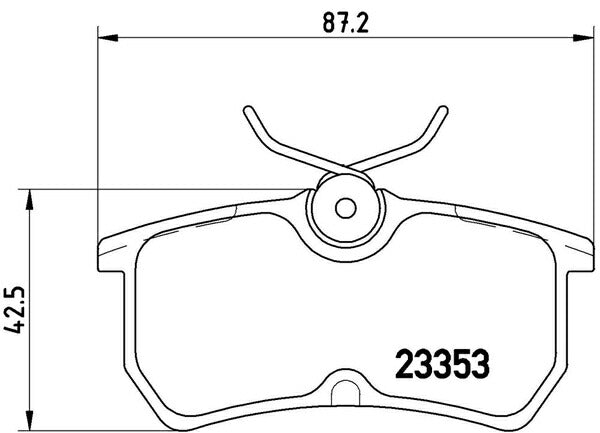brembo BLACK PAD FORD フォーカス WF0FYD/WF0EDD 2000〜2005 リア左右セット P24 047