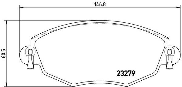 brembo BLACK PAD JAGUAR Xタイプ J51YA/J51YB 2004/09〜 フロント左右セット P24 060