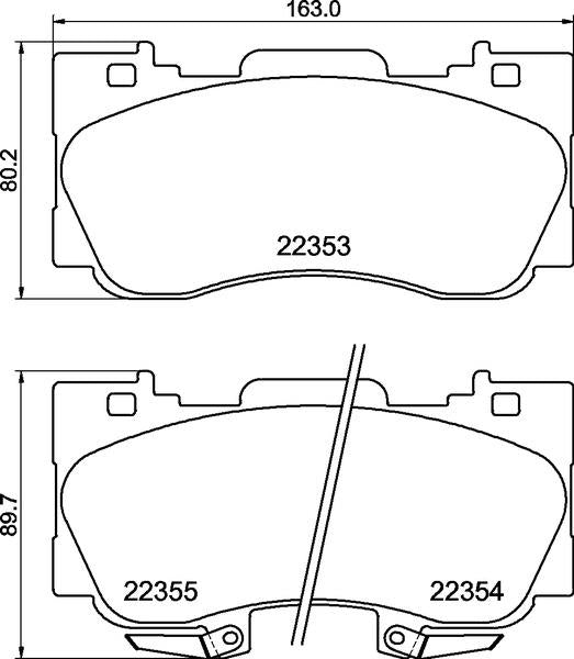 brembo BLACK PAD FORD マスタング 2014/11〜 フロント左右セット P24 227