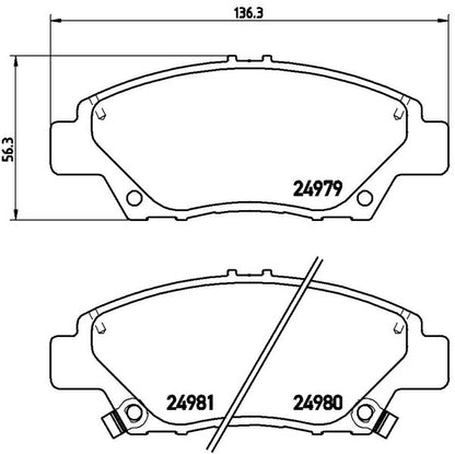 brembo XTRA PAD ホンダ フィット GK5 2013/09〜 フロント左右セット P28 050X
