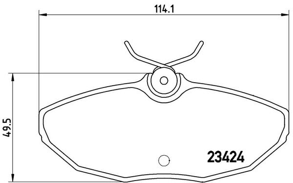 brembo BLACK PAD JAGUAR Sタイプ J01FA/J01FB/J01FC/J01FD 1999/06〜2008/04 リア左右セット P36 013
