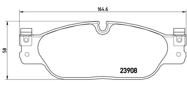 brembo BLACK PAD JAGUAR Sタイプ J01FA/J01FB/J01FC/J01FD 1999/06〜2008/04 フロント左右セット P36 021