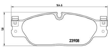 brembo BLACK PAD JAGUAR Sタイプ J01FA/J01FB/J01FC/J01FD 1999/06〜2008/04 フロント左右セット P36 021