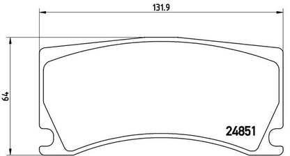 brembo BLACK PAD PEUGEOT RCZ T7R5F08 2010/07〜 フロント左右セット P36 024