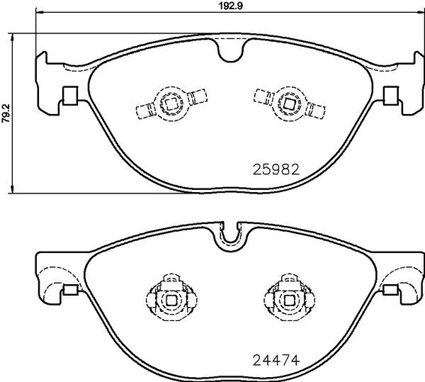brembo BLACK PAD JAGUAR Fタイプ J60MA 2013/05〜 フロント左右セット P36 029