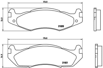 brembo BLACK PAD JEEP チェロキー 1984〜1989 フロント左右セット P37 001