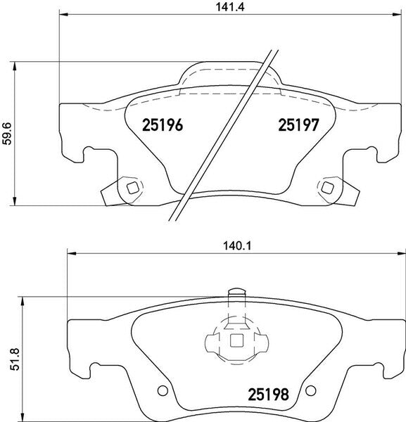 brembo BLACK PAD JEEP グランドチェロキー WK36P 2011〜 リア左右セット P37 016