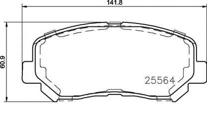 brembo BLACK PAD JEEP チェロキー KL24 2014/05〜 フロント左右セット P37 019