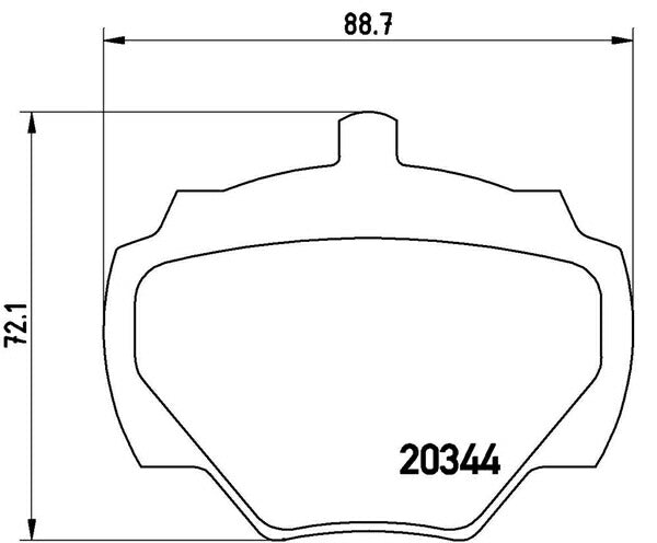 brembo BLACK PAD LAND ROVER レンジローバー LH36D/LH38D/LH40D 1986〜1994 リア左右セット P44 001